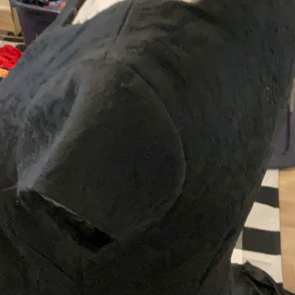 Liz Claiborne black dress so classy Aline tapestry type fabric - Picture 4 of 10